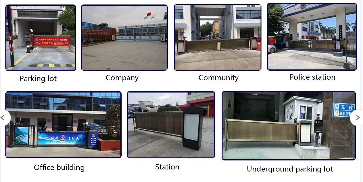 30 Meters Remote Control Heavy Duty Parking Barrier Gate 140W Output Efficiency