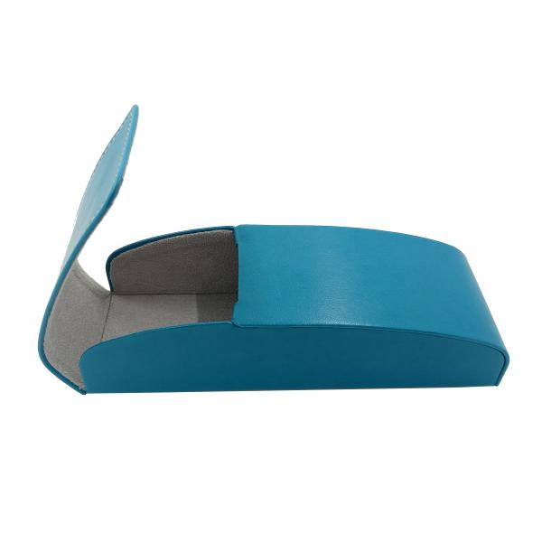 Faux Leather Hard Bodied Eyeglass Case with Magnetic Top Closure Fits Small to Medium Frames