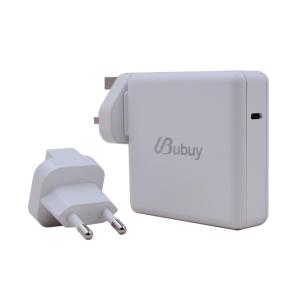 ABS PC Fireproof Foldable 100W USB C Pd Travel Adapter