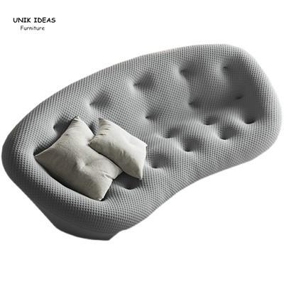 Quality 3 Seat  Modern Living Room Sectional Sofa Set Moon Shape Fabric With Cuddler for sale