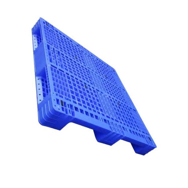 Quality Blue Customized Static Load Flat Plastic Pallet 1200x1200 HDPE for sale