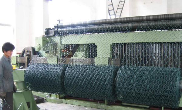 Quality Customized High Speed Gabion Mesh Weaving Machine , Spring Coiling Machine 4300mm Width for sale