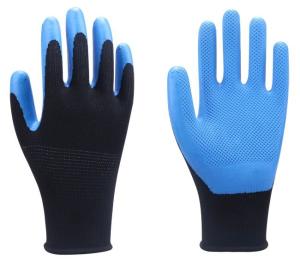 Buy cheap Seamless Polyester Slip Resistant Gloves 10 Gauge Eco Latex Durable product
