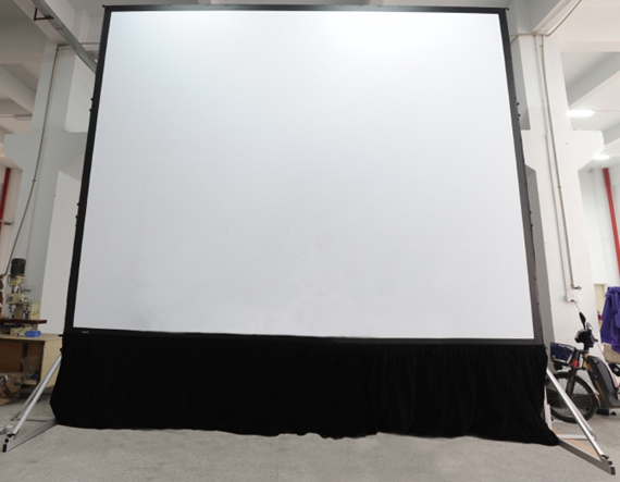 Fast Fold Mobile 120 inch projection screen for indoor / outdoor events