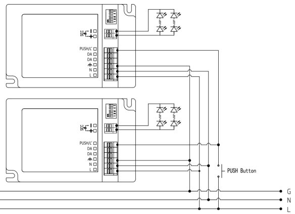 Energy-saving 60W Dali LED Dimmable LED Driver for Constant Current Operation