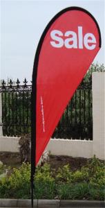 Buy cheap 3 m double sided teardrop flags with dye sublimation printing product