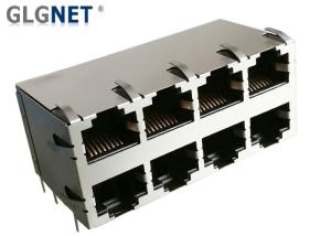 China Through Hole Ethernet Connector RJ45 Without Magnetics 2x4 Multiple Port on sale