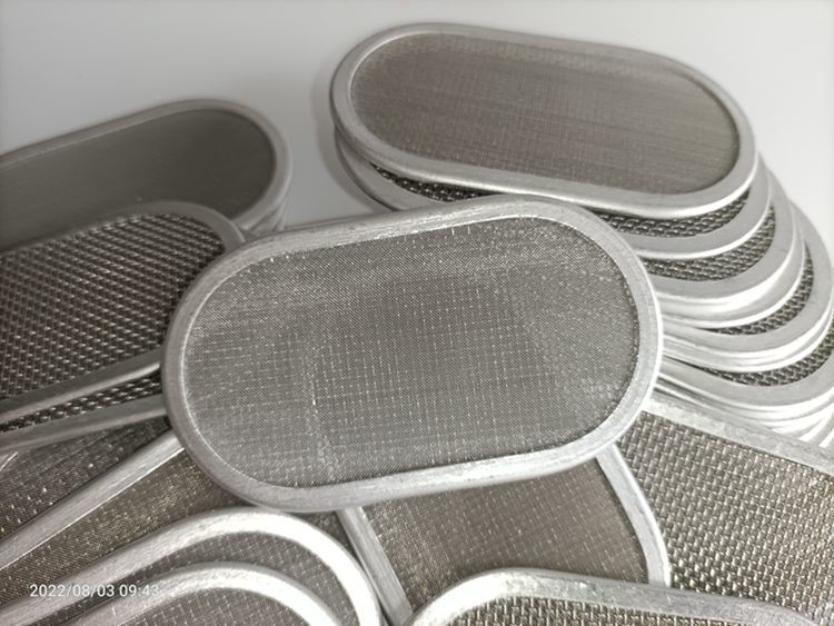 Oval Stainless Steel Multi Layers Filter Metal Mesh / Wire Mesh Filter Disc