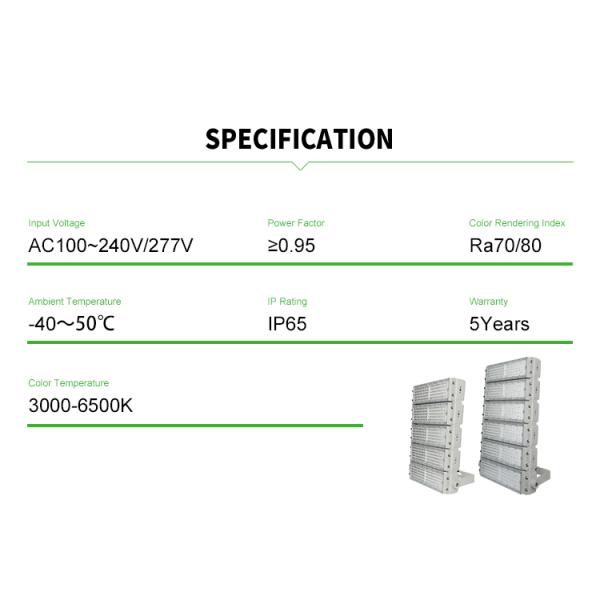 80ra 1000watts High Mast Led Flood Light