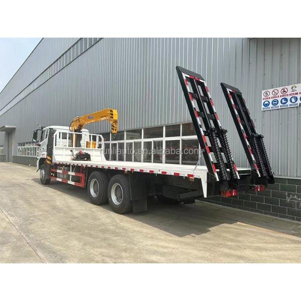 SINOTRUK HOWO 6x4 Flat Bed Truck Mounted Crane