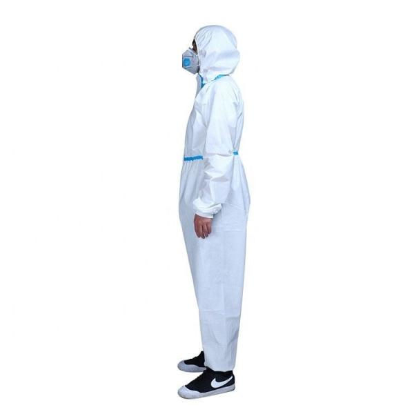 Microporous Protection Disposable Protective Suit , Disposable Work Suits Eco Friendly