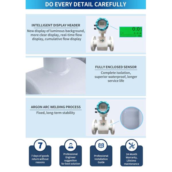 High Accuracy Milk Magnetic Flowmeter/Electromagnetic Flow Meter/Milk Flow Meter