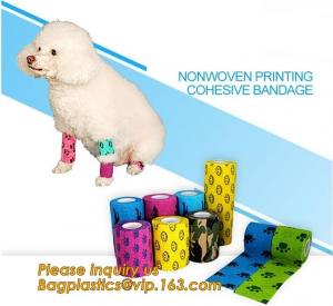 Buy cheap Cohesive Flexible Bandage Cotton Cohesive Bandage sports tape Mixed Color Self Adhesive elastic bandage bagplastics pac product