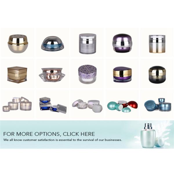 Luxury Acrylic Lotion Bottle 15ml 30ml 50ml 100ml Round Shape Plastic Lotion Bottle Cosmetic Airless Bottle