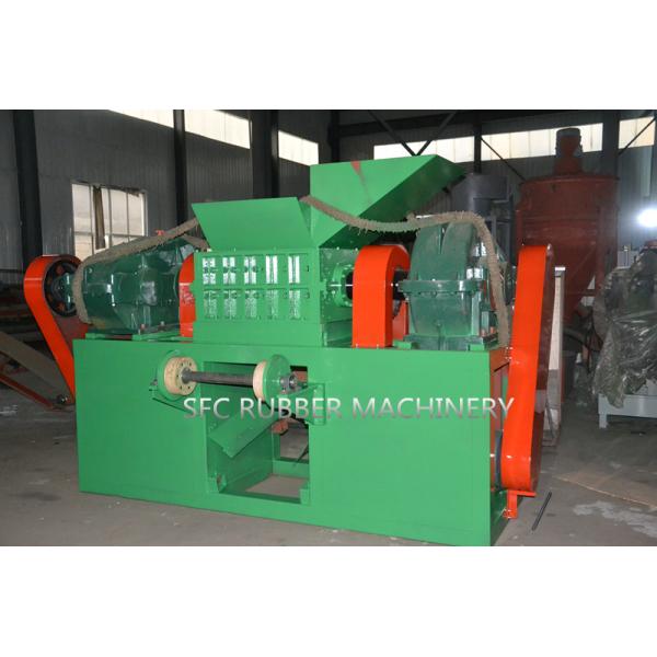 Two Shaft Tire Recycling Machine Compact Structure Tyre Shredding Machine