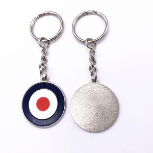 China Silver Antique Brass Key Ring , Soft Enamel Personalized Souvenir Keychains on sale