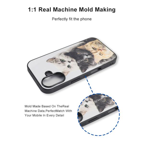 TPU Sublimation Blank Phone Case Shockproof 2D Mobile Case Black / White / Transparent