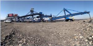 Buy cheap Opencast Mines Crawler transfer conveyor For Waste Bulk Material Handling product