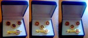 China cufflinks, necktie clips, pins, cuff sets,Fashion Custom Metal army Cufflink, Copper/brass on sale