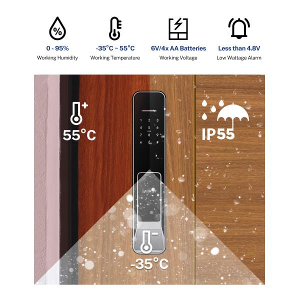 ODM Apartment Fully Automatic Door Lock Query Unlock Records Anytime