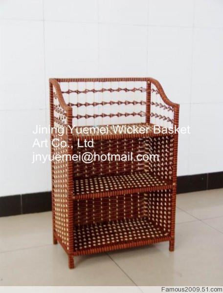 Quality rattan furniture shoe cabinet box bookshelf drawer storage holder rack layer rattan basket for sale