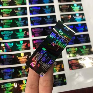 China Offset Printing Adhesive Vinyl Glass Vial Labels on sale