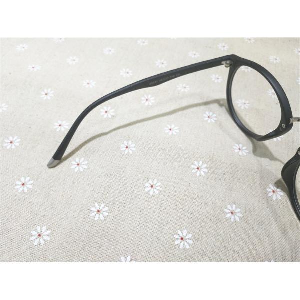80031-C3 Matte Black Color Acetate Temple TR90 Material Optical Eyeglasses frame