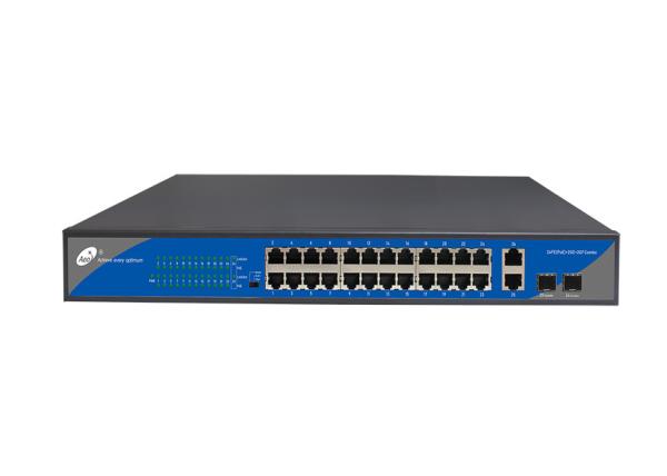 Quality 10/100M 24 Port SFP Fiber Switch , 24 Port POE Switch With SFP for sale