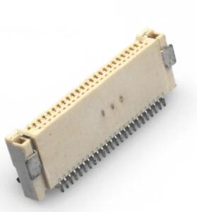 Buy cheap 0.5mm Pitch Horizontal Back Flip-Lock ZIF Type 4-60pin H2.0mm FPC FFC Connectors product