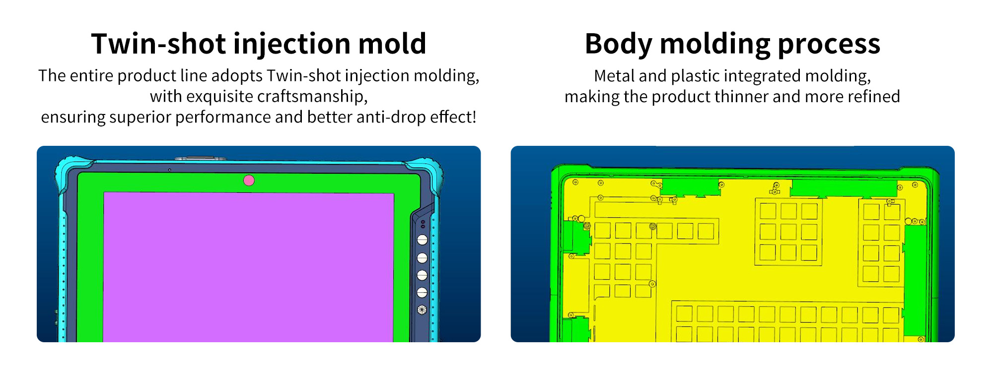 P10A Rugged All-in-One Tablet Computer with Fanless Touchscreen and IP65 Waterproof Rating