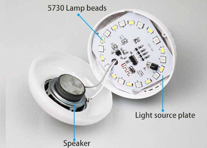 Bedroom E27 Bluetooth Bulb Music Playing Light Bulbs 500LM 4 Lighting Modes