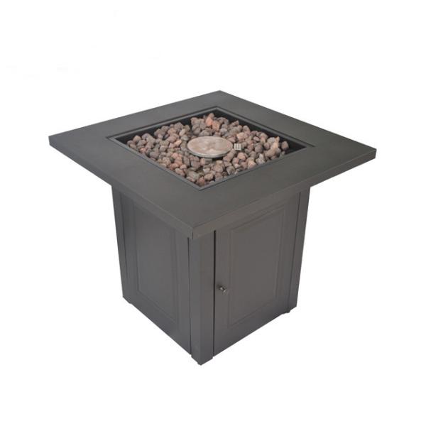Quality Outdoor 36 Inch Brown Square Propane Fire Pit Customized Color for sale