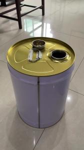 25L Tight Head Metal Pail Bucket With Spout For Gasoline Packages