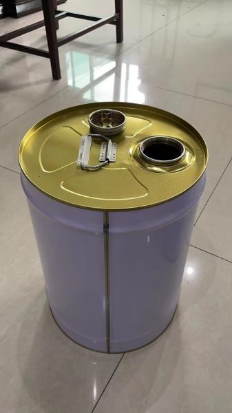 Quality 25L Tight Head Metal Pail Bucket With Spout For Gasoline Packages for sale