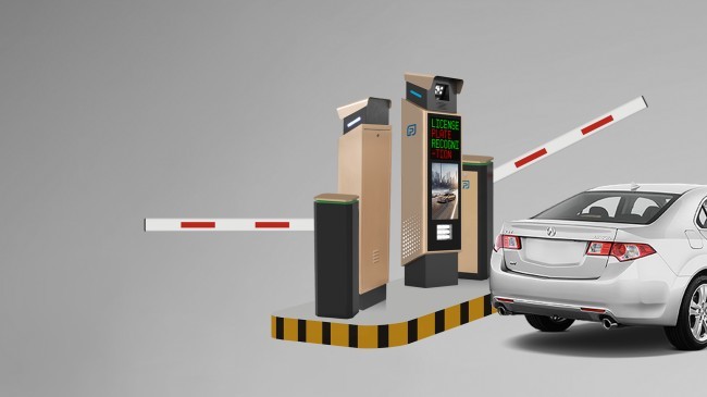 5mp Camera And LED LPR Parking Solutions , Car Park Number Plate Recognition System