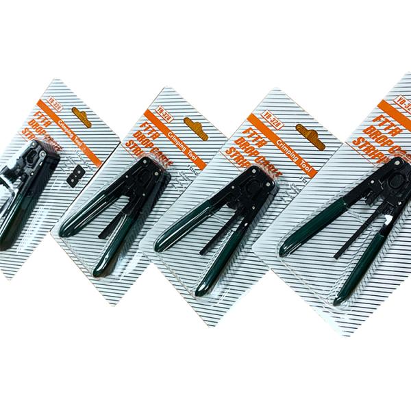 Green Black FTTH Cable Wire Stripper Plier Drop Cable Stripper 3.0X2.0mm