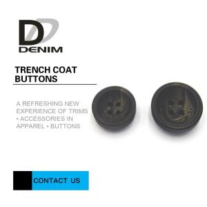 Buy cheap Concave Surface Trench Coat Buttons Diverse Design With Strong Simulation product