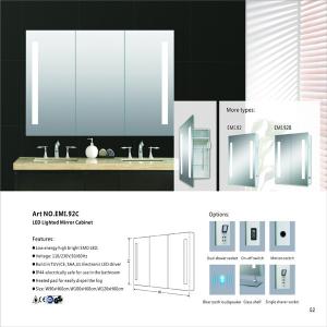 Recessed Medicine Aluminum LED Mirror Cabinet Mail Box Packing