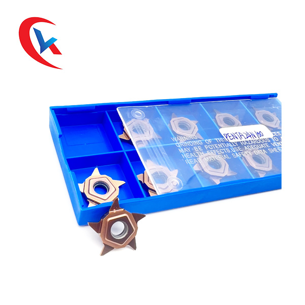 5 notched corners PENTA24N series Long life and low wear Carbide Grooving Inserts