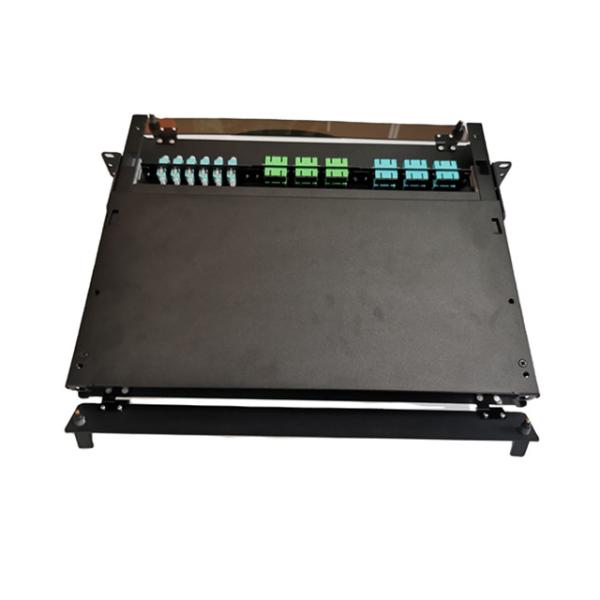 19" LC Fiber Patch Panel MTP MPO 1U Metal Fiber Termination Box