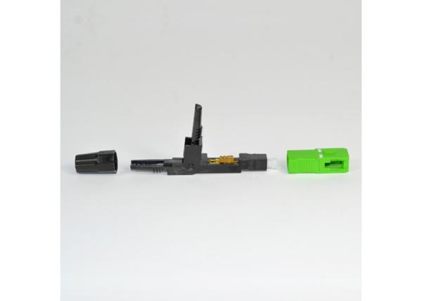 Quality Green Color Field Installable Connector For FTTH Fiber Terminal End for sale