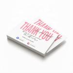 350gsm Ivory Board Paper Card Custom Gift Card Printing For Thank You Card