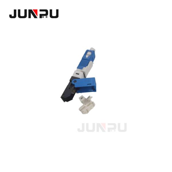 SC UPC Blue Fiber Optic Quick Connector Quick Assembly For FTTH