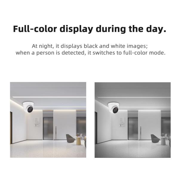 4MP Full Color Night Vision with Audio Cctv Indoor Dome Camera AI POE IP Network Camera Poe Security Camera