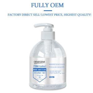 75% Alcohol Waterless Hand Sanitizer Antibacterial Hand Gel Custom