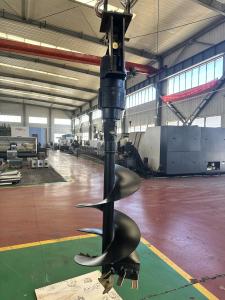 China 9000 Nm Post Hole Auger For Mini Excavator Mounted Auger 6-10 Tons on sale