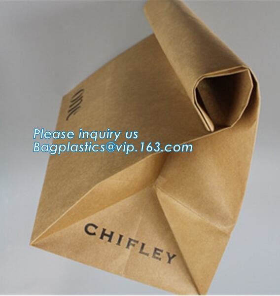 Custom Printing Recycled Brown Kraft Paper Bags,Custom Printed Factory Glassine Paper Bread Small Brown Bag, bagease