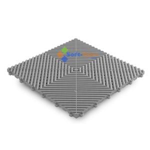 Buy cheap Light Gray PP Interlocking Floor Tile 400*400mm For Use In Garages Workshop product