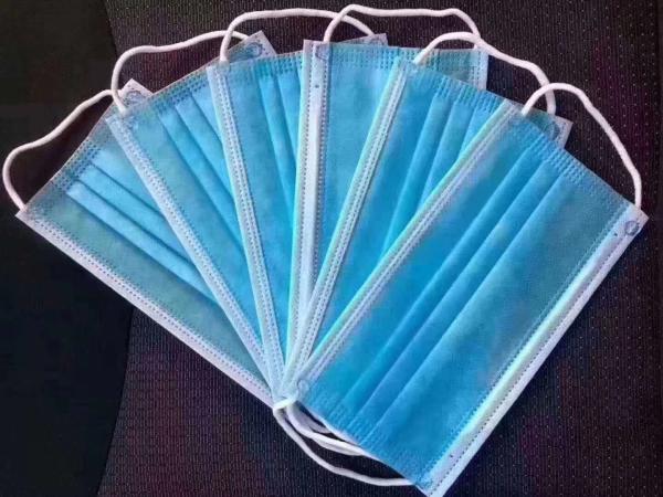 Quality Customized Color 3 Ply Non Woven Face Mask Customized Package 17.5x9.5 Cm for sale