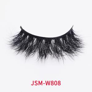 Reusable Natural 3D Mink Lashes , Handmade Craft Silk Individual Lashes